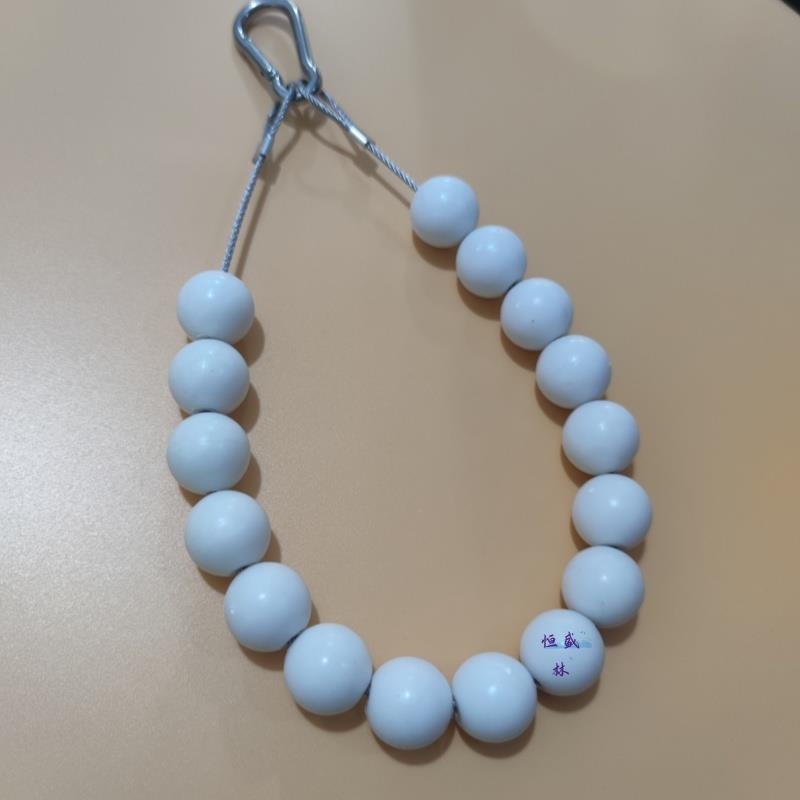 户外不锈钢旗杆防风导向项链珠子22MM外径4MM孔径配活动扣