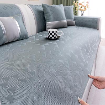 冰丝凉席沙发垫2025新款夏季凉感坐垫轻奢高级感皮沙发专用防滑垫