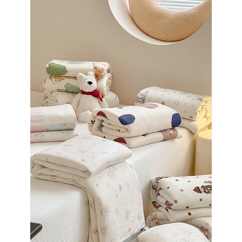 【宅姿势】可爱卡通单双人凉感 夏被夏季薄被TT针织棉包边可机洗