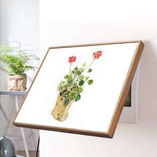 鳟鱼电表箱遮挡箱装饰画定制长方形画北欧横版家用客厅免打孔挂画