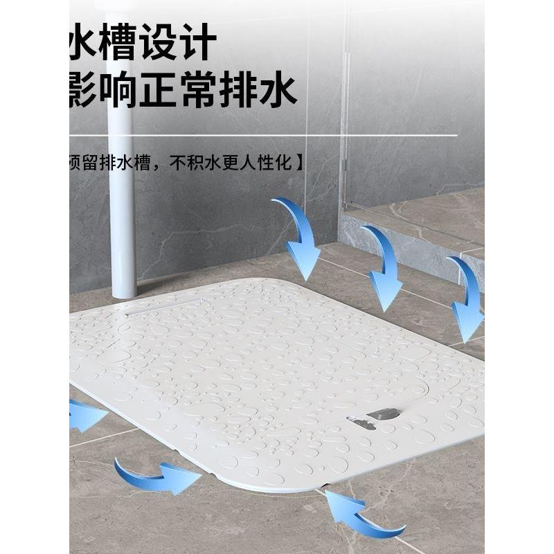 蹲便器盖板通用加厚盖板排水口防虫防老鼠洗澡防滑脚踩式自动盖板