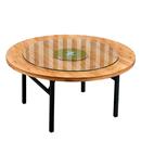 实木餐桌大圆桌家用10人饭桌可折叠20人圆桌面板饭店酒席吃饭桌子