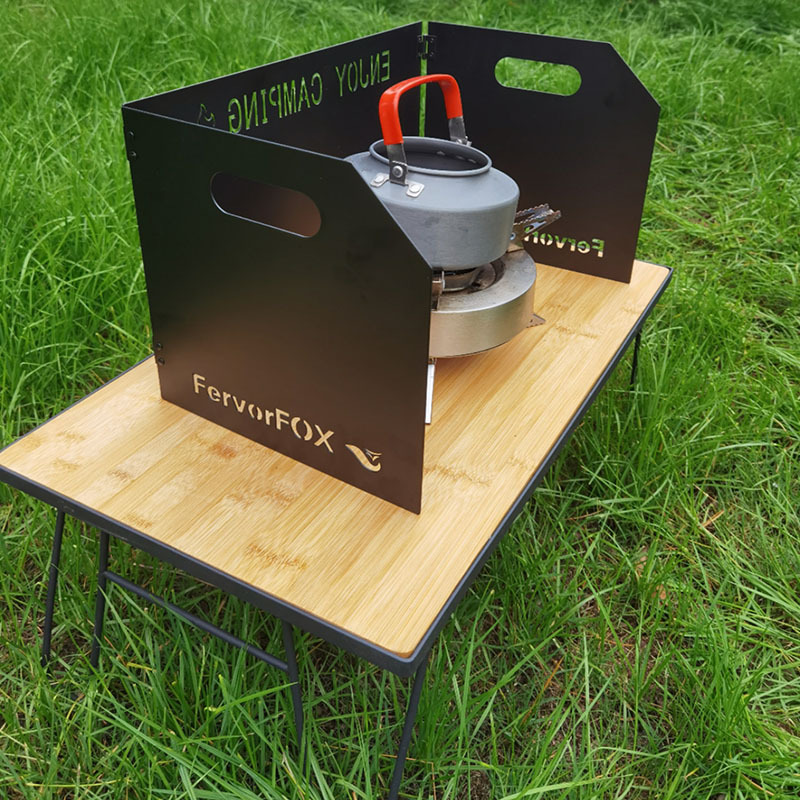 FERVORFOX露营三折挡风板户外加