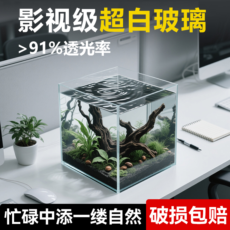 超白玻璃鱼缸91.8%透光率
