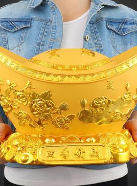 招财金元宝摆件聚宝盆存钱罐创意家居装饰品凤水乔迁店铺礼品摆设