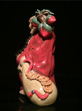 石湾公仔陶瓷弥勒佛摆件客厅玄关风水招财大肚笑佛家居乔迁摆设品