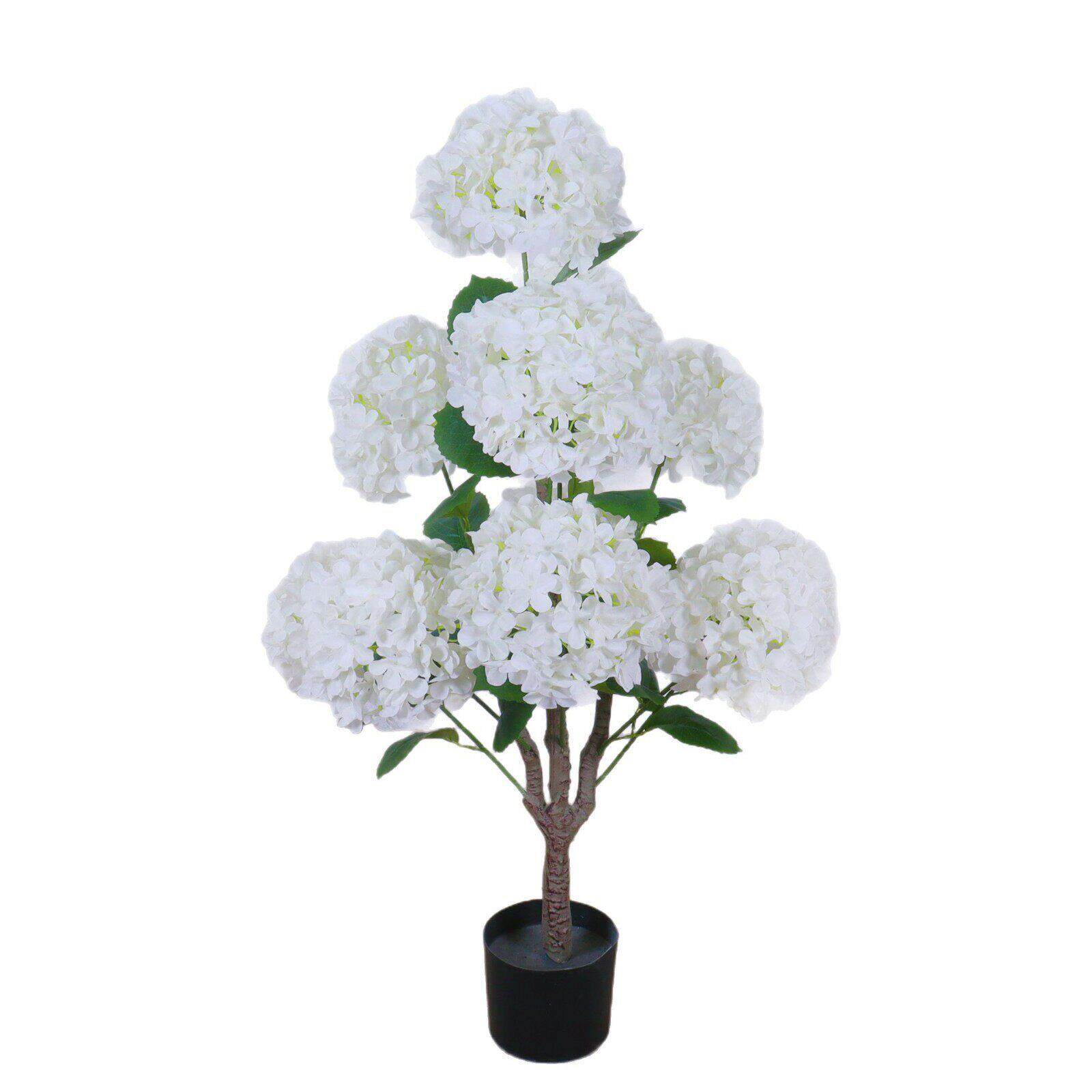 仿真绣球花假花树木绿植家居造景软装客厅落地摆件雪球话盆栽花艺