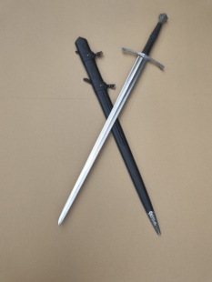 S级标准花纹钢咏夜诗雕花长剑欧洲剑西洋剑中世纪，未开刃