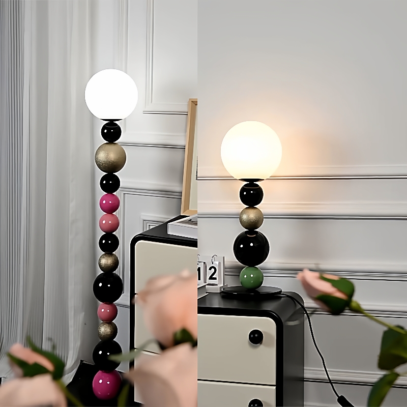 北欧风创意装饰落地灯设计师款灯客厅沙发卧室葫芦串台灯中山灯具