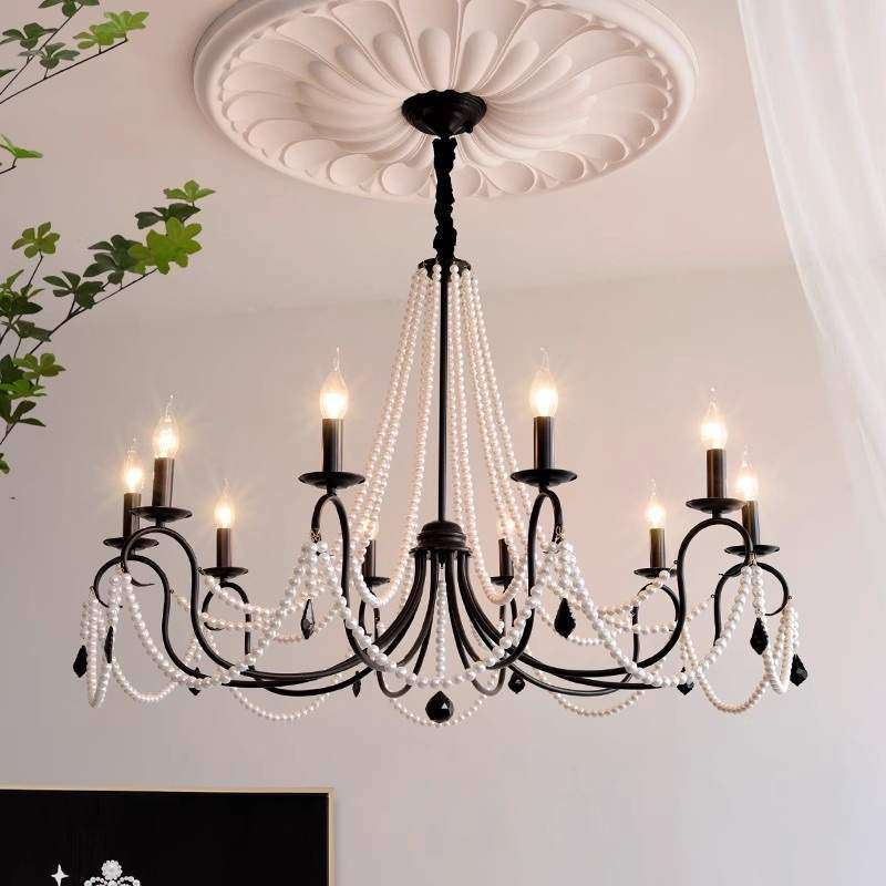 法式中古美式客厅吊灯轻奢卧室灯复古餐厅灯水晶灯高级感蜡烛吊灯,3C数码配件,USB灯,淘宝优惠券,粉丝福利购,淘宝优惠卷