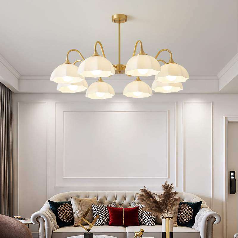 客厅吊灯法式奶油风北欧灯具现代简约轻奢极简大厅灯高级感卧室灯,3C数码配件,USB灯,淘宝优惠券,粉丝福利购,淘宝优惠卷