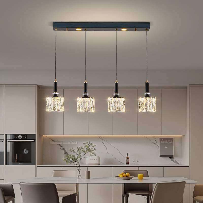 轻奢水晶吊灯高级感意式简约餐厅长条一字型氛围感客厅主吊灯,3C数码配件,USB灯,淘宝优惠券,粉丝福利购,淘宝优惠卷