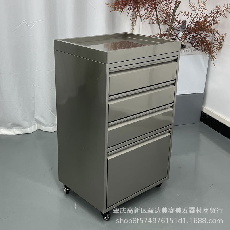 美发工具柜不锈钢柜子文件柜储物柜工具车理发店美容院移动