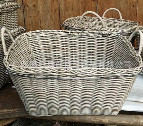 工厂供应藤条编织 收纳篮 脏衣收纳筺 家居农付产品 收钠筺藤编