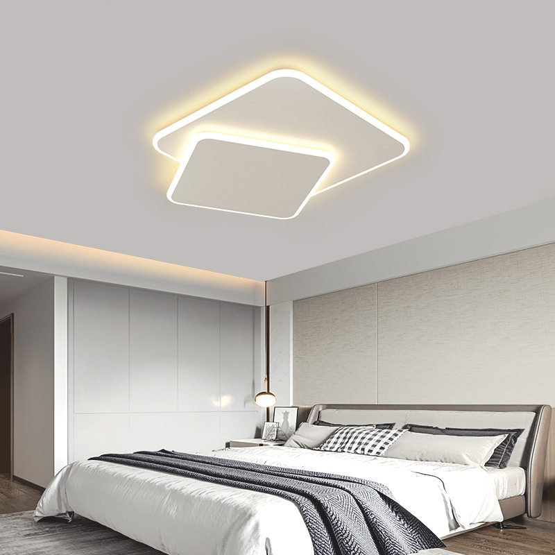 卧室灯北欧简约现代2026年新款主卧房间灯吸顶灯温馨浪漫心形灯具