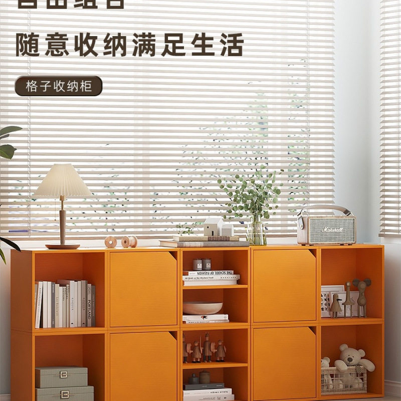 柜子储物柜餐边柜厨房简约现代置物架自由组合小柜子窄柜多层落