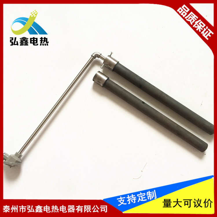 k型WRN-530直角热电偶测量铝液铜液高温炉碳化硅管热电偶测温棒