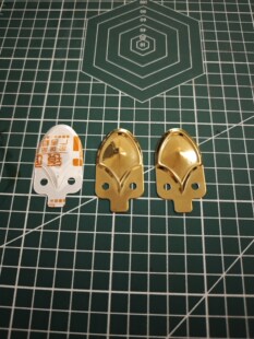 1000片一组金色龙鳞甲盔甲甲胄甲片锁甲片厚度0.5㎜尺寸29×53㎜