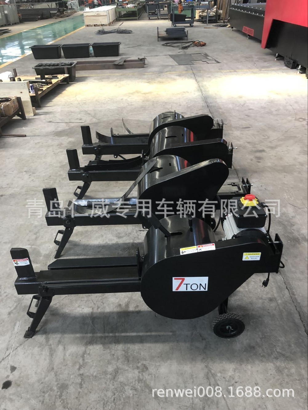 7T 电动劈材机 小型劈木机 家用劈木机 快速庭院劈材机