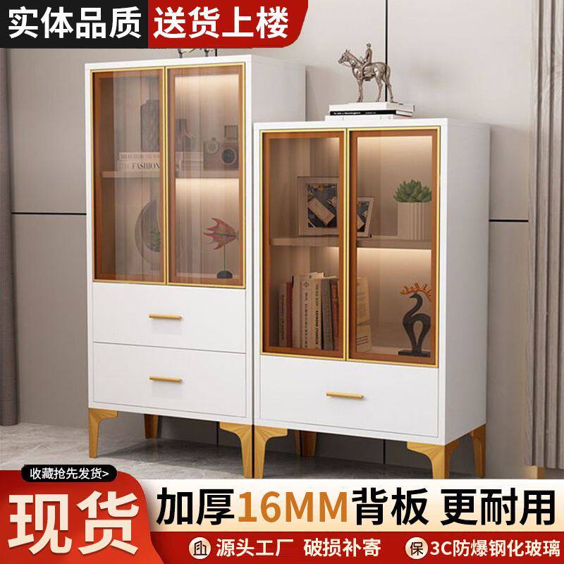 餐边柜现代简约餐厅柜靠墙北欧轻奢客厅柜多功能展示柜收纳储物柜