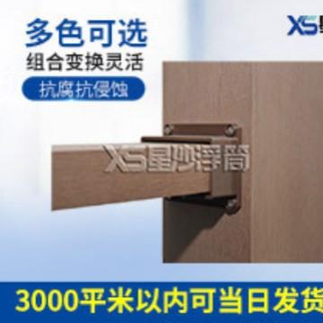 供应塑木护栏栈道平台连接配件公园水上凉亭护栏浮桥扶手栏杆
