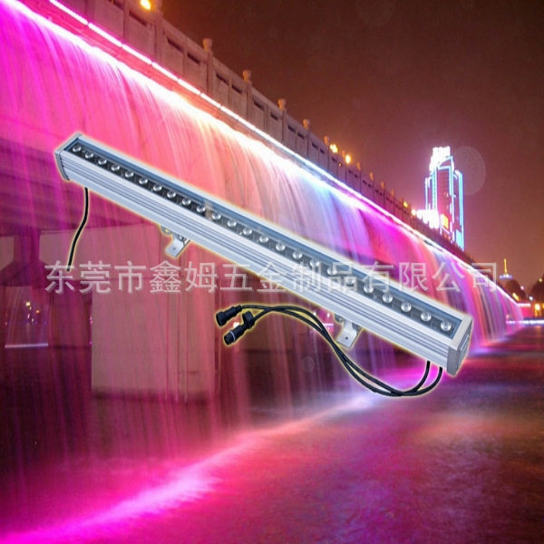 厂家直销质保三年 外控DMX512洗墙灯 1米24W全彩调色RGB防水