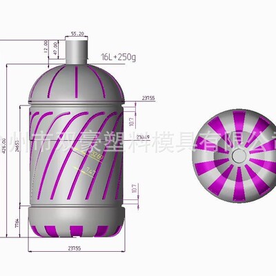 PET吹瓶模 五加仑吹瓶模具 10升13升15升18升18.9L大桶水吹瓶模具