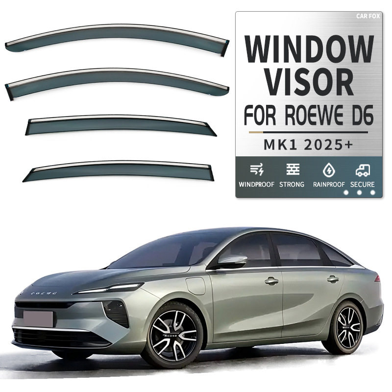 适用于荣威D6车窗晴雨挡雨遮阳扰流板ROEWED6Windowvisor