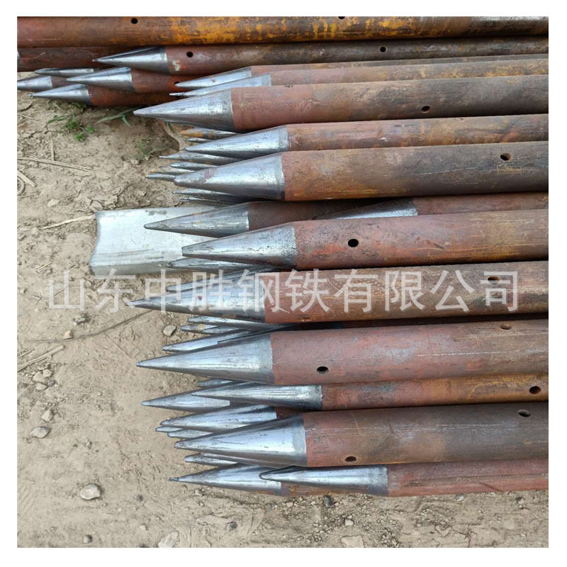 注浆管钢花管隧道支护管桥梁边坡用管打桩用钢管大量供应