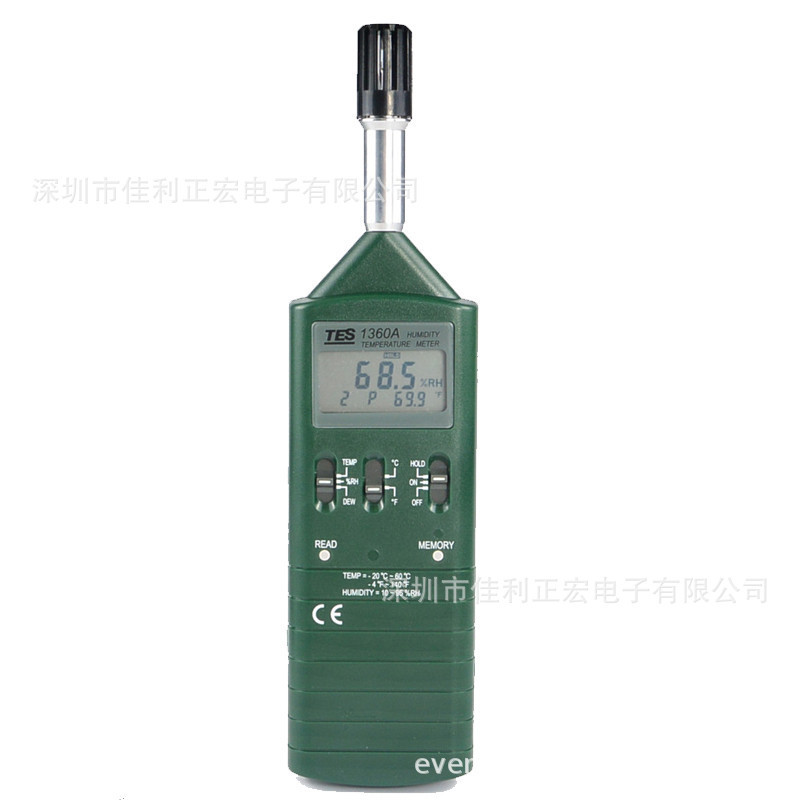 泰仕TES-1360A数字式温湿度计