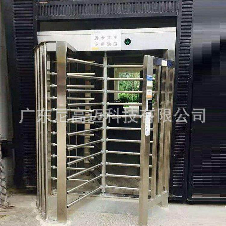 海南小区三翼电动旋转辊闸门宁波不锈钢栅栏防尾随闸机全高转闸