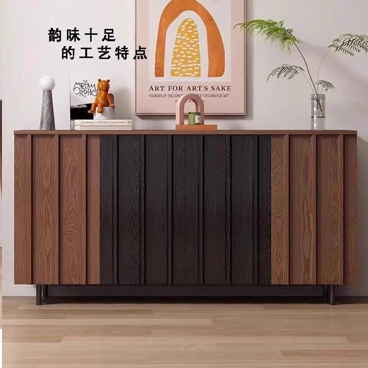 中古风实木餐边柜美式法式批发