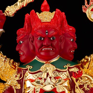 快速发货台湾鎏金纯铜火神神像y火德星君铜像火德真君家用供奉摆