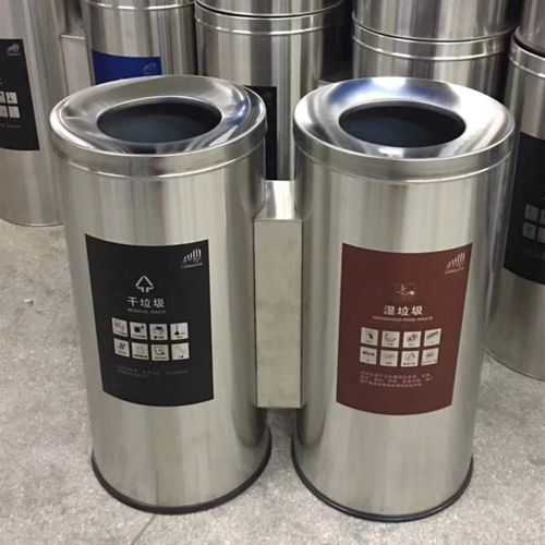快速发货不锈钢室内分类户外大干湿垃F圾桶商场超市地铁车站环保