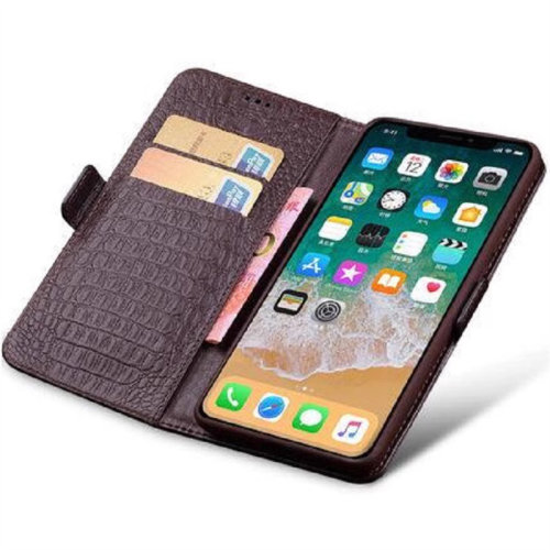 适用iPhone17/16 Pro Max手机壳真皮16e苹果15plus商务14翻盖磁吸