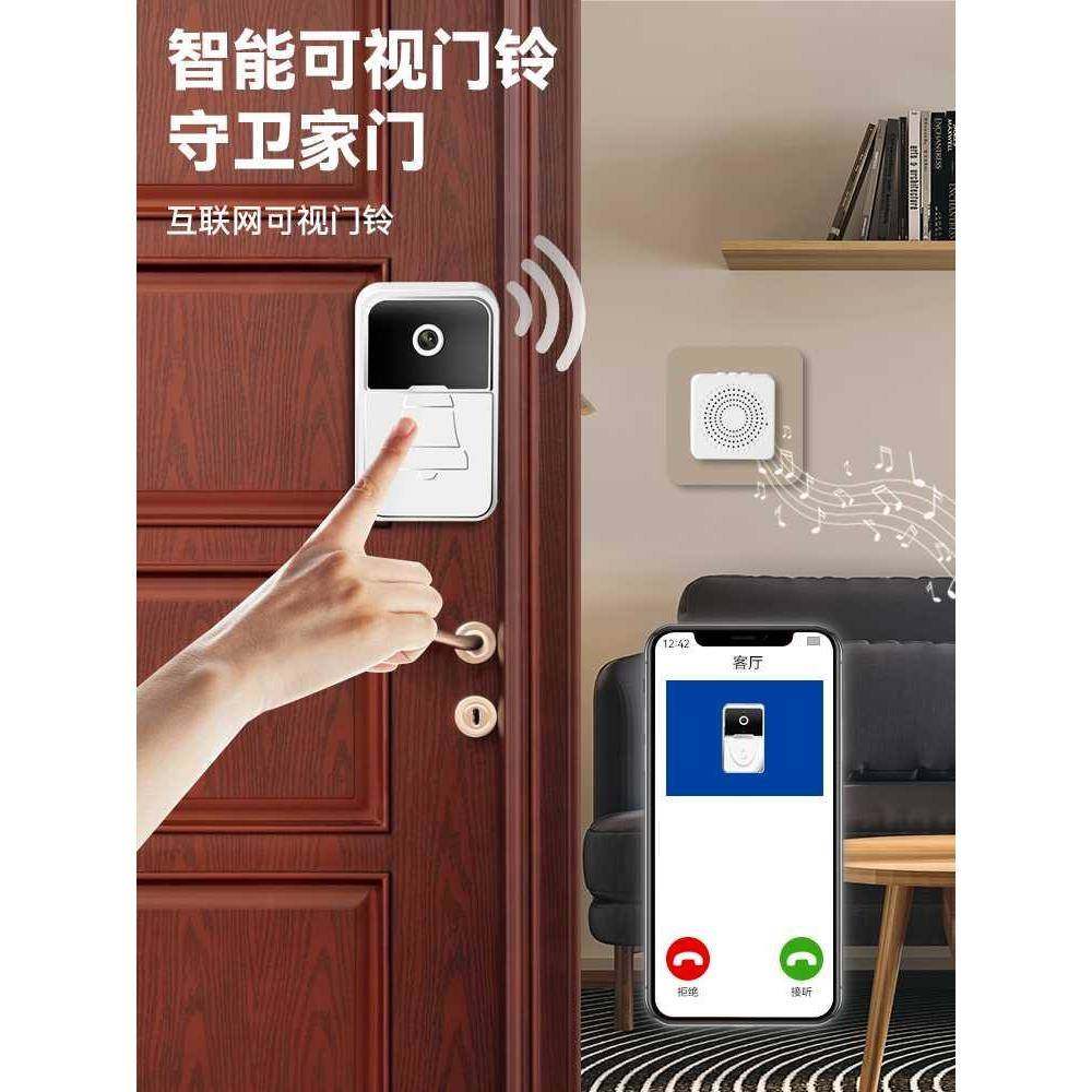 可视门铃家用智能猫眼监控大门防盗门电子语音对讲夜视无线摄像头