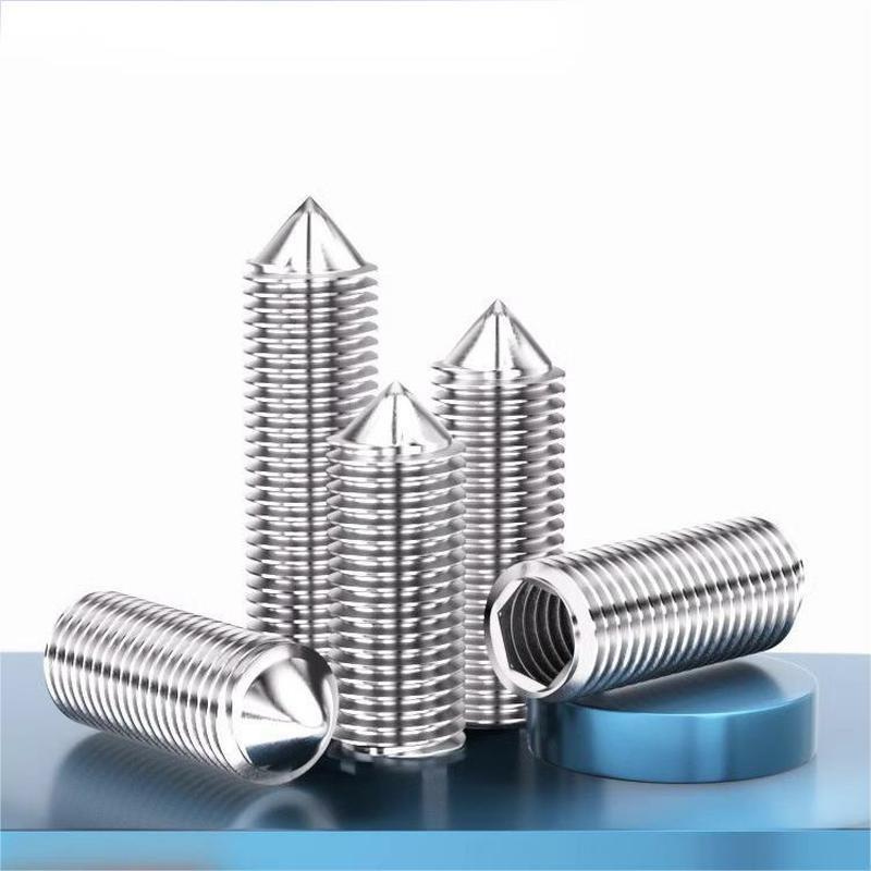 304不锈钢紧定螺丝内六角螺钉止付机米顶M2.5M3M4M5M6M8-M16