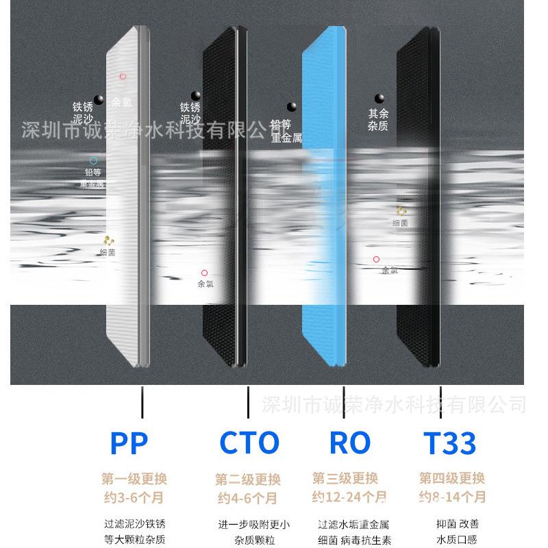 60G纯水机418大流量无厨桶水机家用0房直饮RO反渗透净净水器厂家