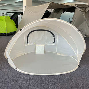 户外防晒沙滩帐篷便携折叠儿童海边遮阳伞露营野餐休闲速开全自动