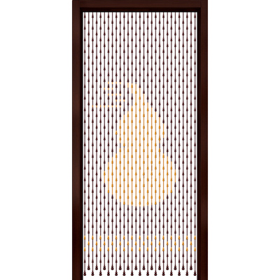 桃木葫芦门帘隔断帘家用玄u关卫生间客厅卧室挂帘珠帘隔断帘免打