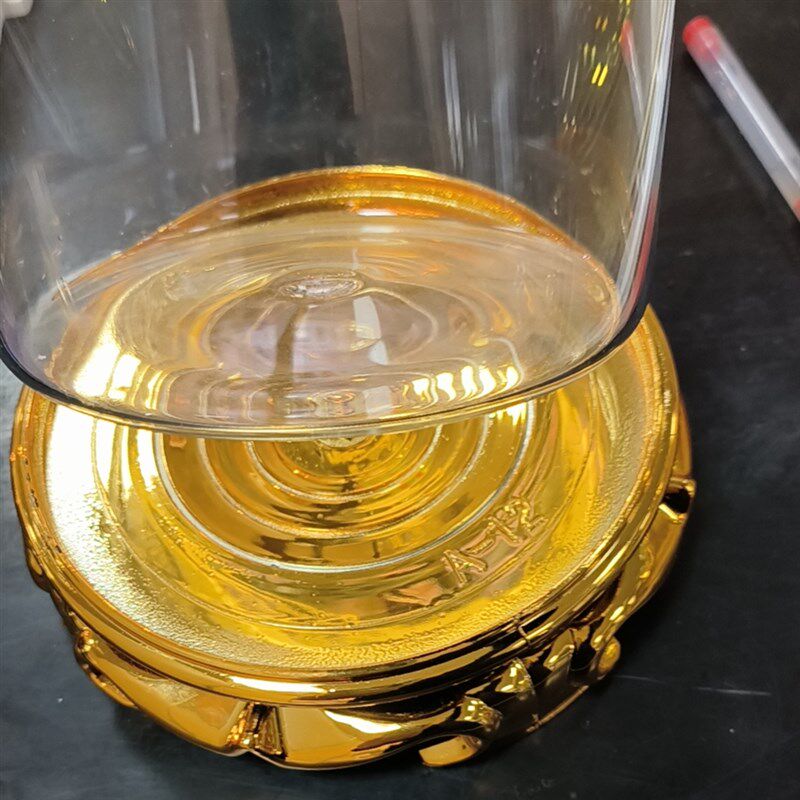 新品8斤装金色豪华底座版广口瓶E泡酒瓶密封性酒坛送礼厂家包邮