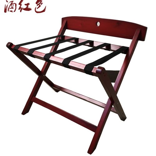 加大民宿折叠实木行李p架酒店宾馆客房收纳架置物架卧室放衣架家