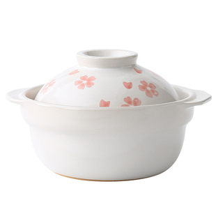 一人食砂锅日式沙锅汤锅可爱炖锅煲仔F饭电陶炉明火耐高温家用干