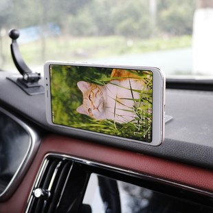 弧面可贴车载手机支架强磁力汽y车用磁性车内磁铁磁吸支撑导航支