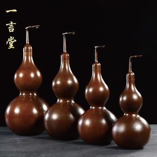 饰 紫铜葫芦纯铜仿古葫芦风水摆y件葫芦开盖大号挂件葫芦柜家居装