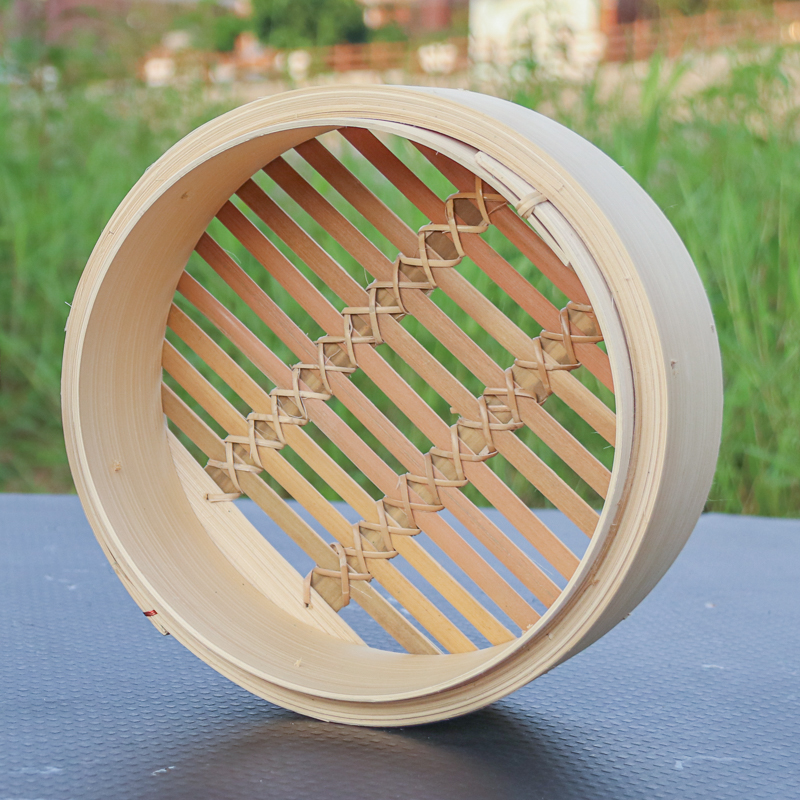竹蒸笼竹制家用蒸锅竹笼竹子笼屉加高竹L编包子蒸屉商用馒头蒸格