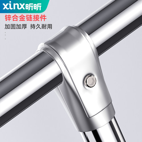 不锈钢晾衣架落地挂衣架卧室简易凉衣杆J家用移动衣架子宿舍阳台