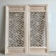 定做东阳木雕仿古门窗实木v花格中式 屏风隔断玄关背景墙镂空木格
