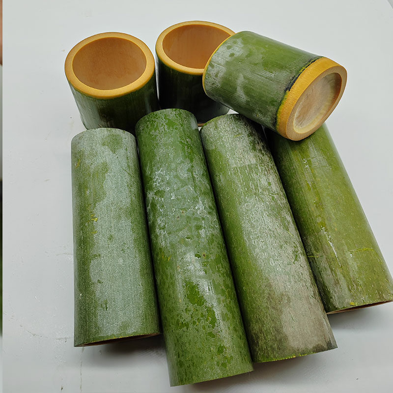 50个新鲜竹筒奶茶椰子冻杯大小号竹筒竹筒粽子杯大W小号竹筒新鲜