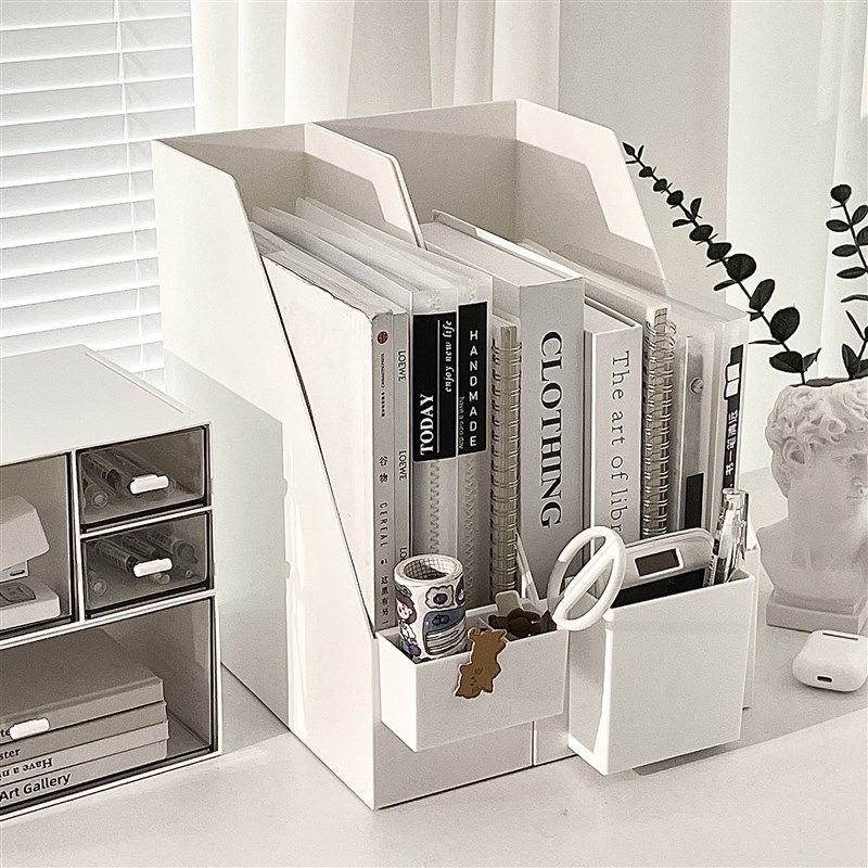 桌面书本收纳盒书立架书桌置物架书架办公室文R件架学生宿舍书档,收纳整理,桌面收纳盒,淘宝优惠券,粉丝福利购,淘宝优惠卷